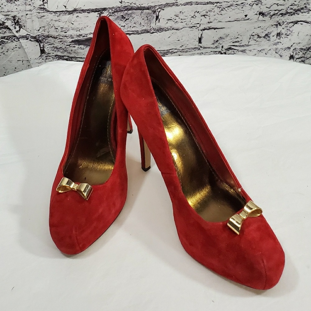 Dolce Vita Red Suede Pumps